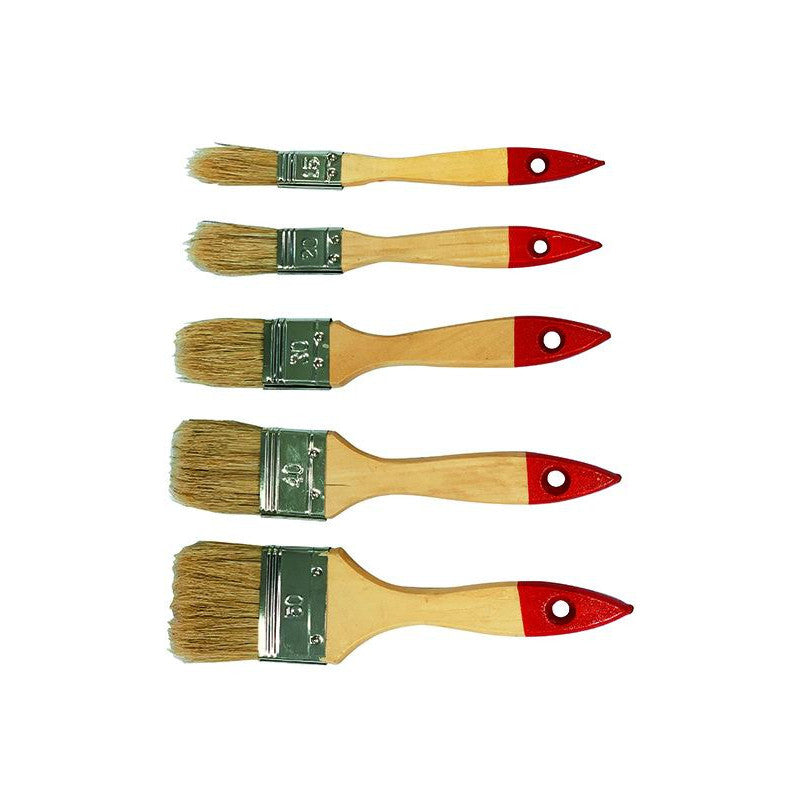 Pennellesse blinky set, 5 pezzi manico in legno