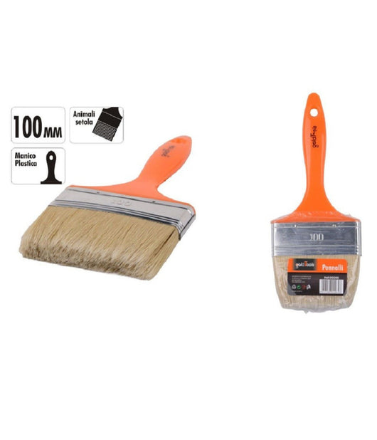 Pennello 100 Mm Pennellessa Con Manico In Plastica Per Pittura Verniciare 90260         