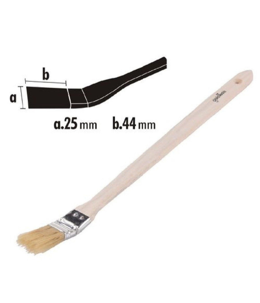 Pennello Angolare Piatta Per Pittura Radiatori Termosifone 25mm Setole 44mm 90301         