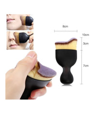 Pennello Curvo Setole Folte Morbide Trucco Make Up Minerale Cipria Fard Blush         