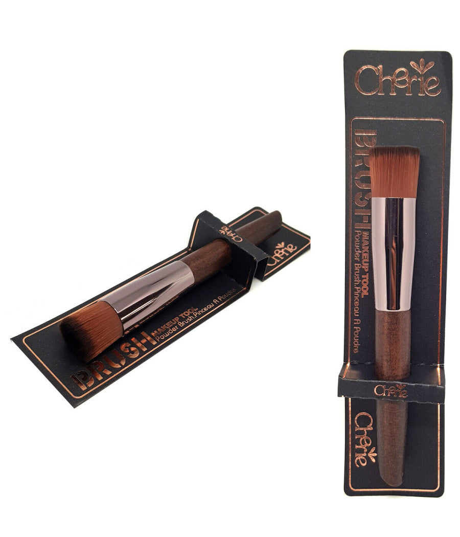 Pennello Makeup Brush 100% Naturale Zibellino Trucco Donna Legno Anti Scivolo         