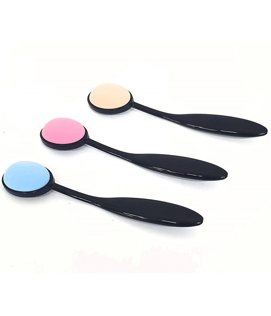 Pennello Ovale Spazzola 019 Applicatore Fondotinta Correttore Make Up Trucco         