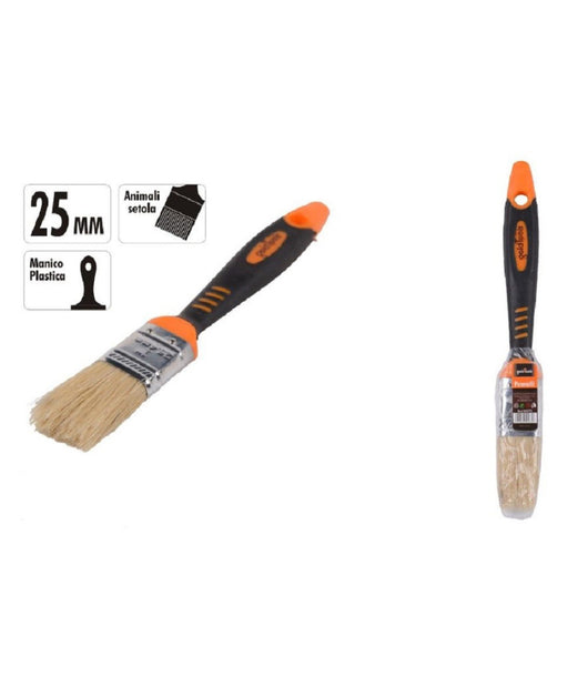 Pennello Piatto 1" 25 Mm Setole Morbide Pittura Vernice Manico Antiscivolo 90275         