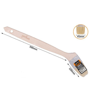 Pennello Piatto 45 Mm Obliquo Manico In Legno Lungo Collo Angolare Pittura 90241         