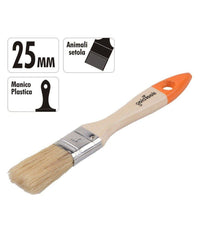 Pennello Piatto Da 1" 25 Mm Pennellessa Per Pittura Verniciare Dipingere 90261         