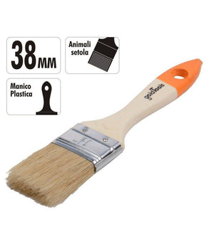 Pennello Piatto Da 1.5" 38 Mm Pennellessa Per Pittura Verniciare Dipingere 90262         