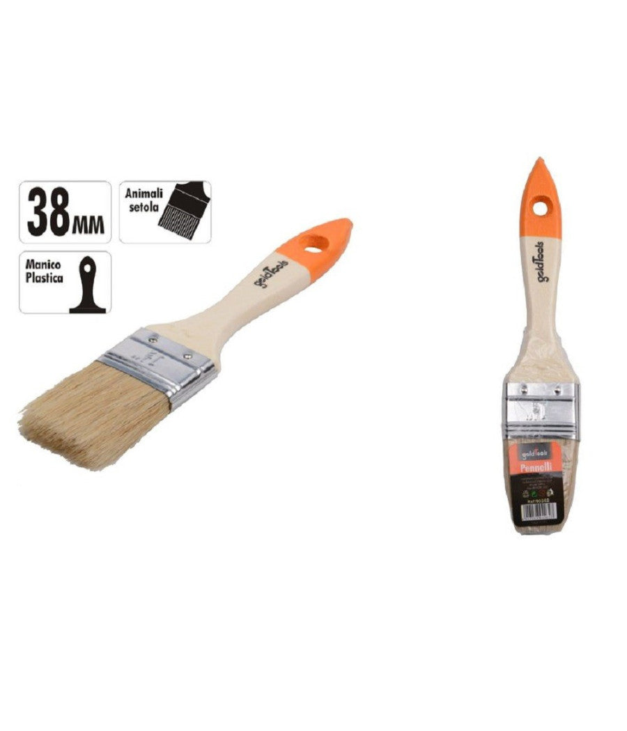 Pennello Piatto Da 1.5" 38 Mm Pennellessa Per Pittura Verniciare Dipingere 90262         