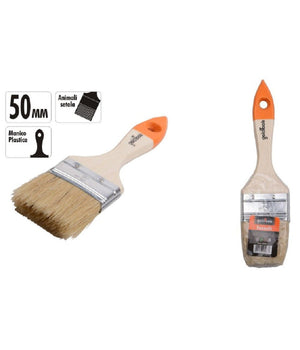 Pennello Piatto Da 2" 50 Mm Pennellessa Per Pittura Verniciare Dipingere 90263         