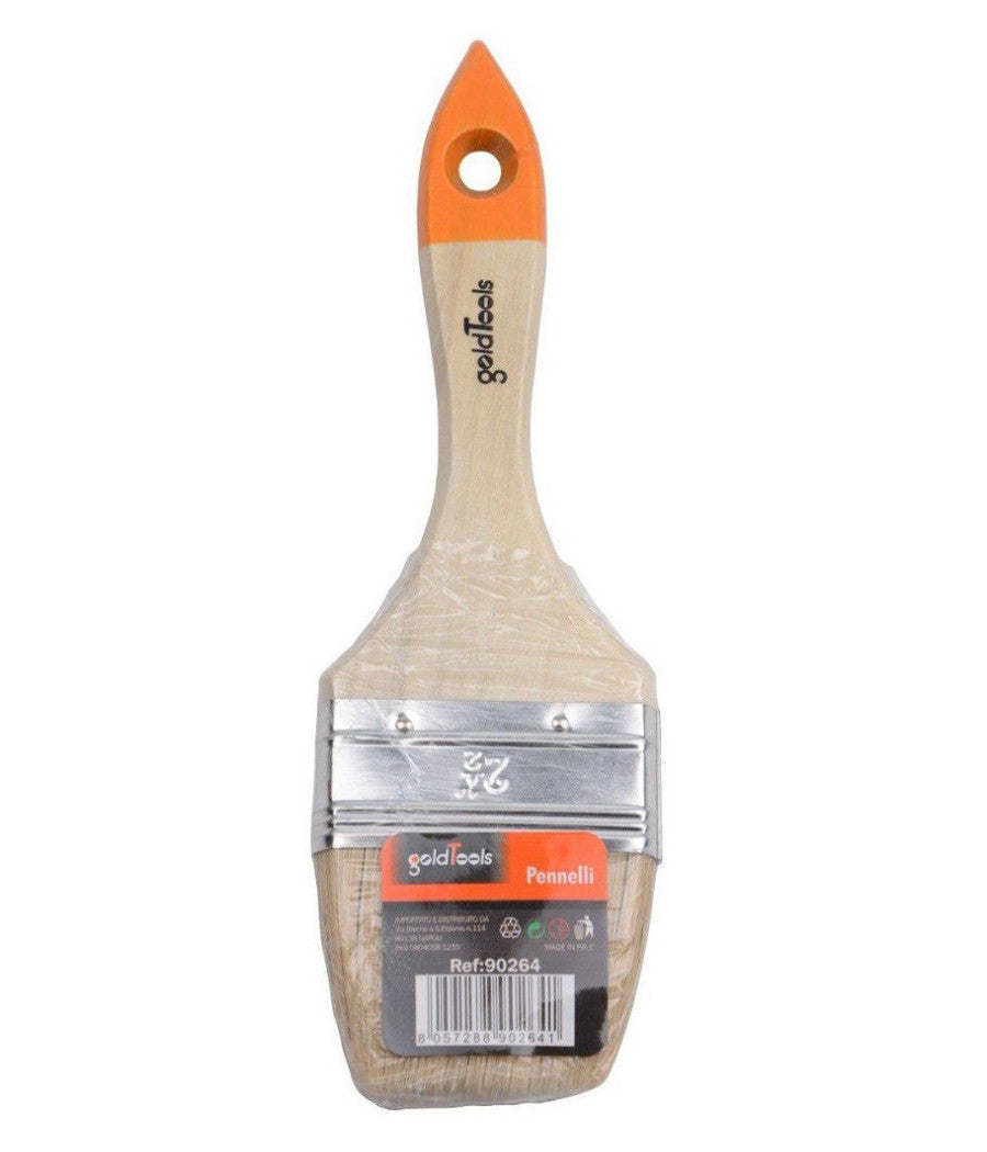 Pennello Piatto Da 2.5" 60mm Pennellessa Per Pittura Verniciare Dipingere 90264         