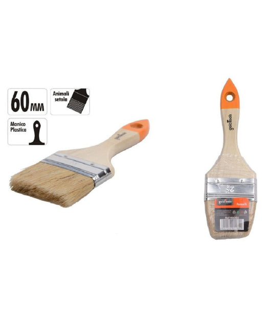 Pennello Piatto Da 2.5" 60mm Pennellessa Per Pittura Verniciare Dipingere 90264         