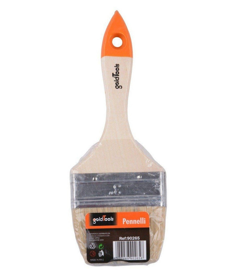 Pennello Piatto Da 3" 75mm Pennellessa Per Pittura Verniciare Dipingere 90265         