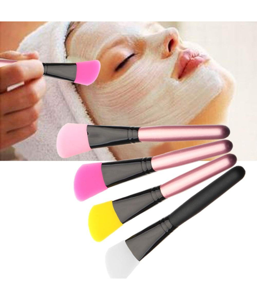 Pennello Piatto Silicone Angolare Applicare Maschera Viso Spazzola Make Up         