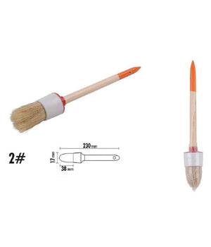 Pennello Pittura Maniglia In Legno Setole Naturali A Testa Tonda 38 Mm 2" 90289         