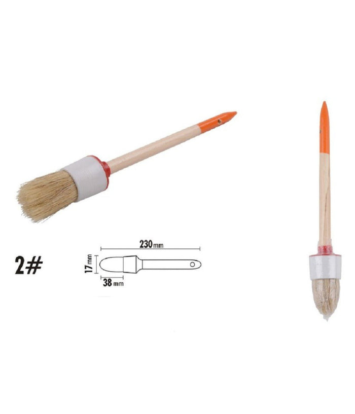 Pennello Pittura Maniglia In Legno Setole Naturali A Testa Tonda 38 Mm 2" 90289         