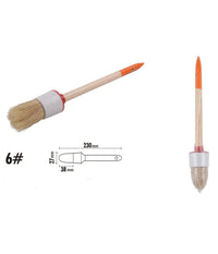 Pennello Pittura Maniglia In Legno Setole Naturali A Testa Tonda 38 Mm 6" 90291         