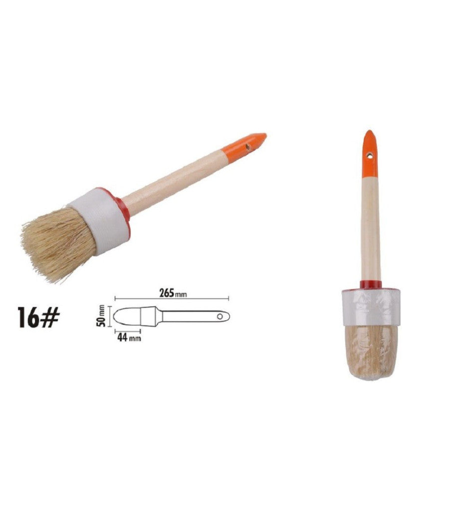 Pennello Pittura Maniglia In Legno Setole Naturali A Testa Tonda 44 Mm 16" 90296         