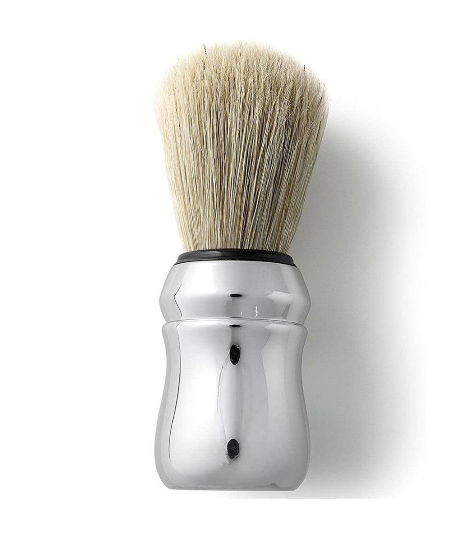 Pennello Spazzola Professonale Barba Setole Di Cinghiale 55 Mm Silver         