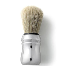 Pennello Spazzola Professonale Barba Setole Di Cinghiale 55 Mm Silver         
