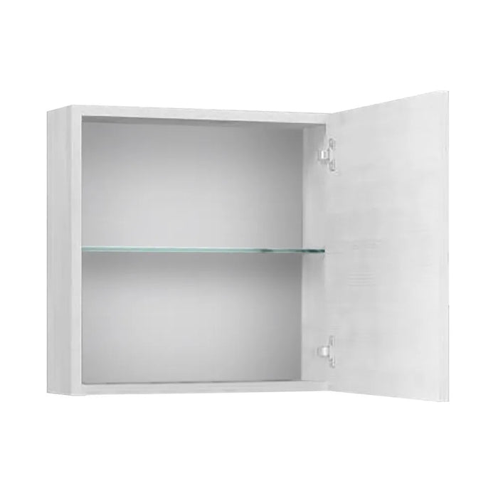 Pensile bagno 45 cm rovere bianco anta reversibile