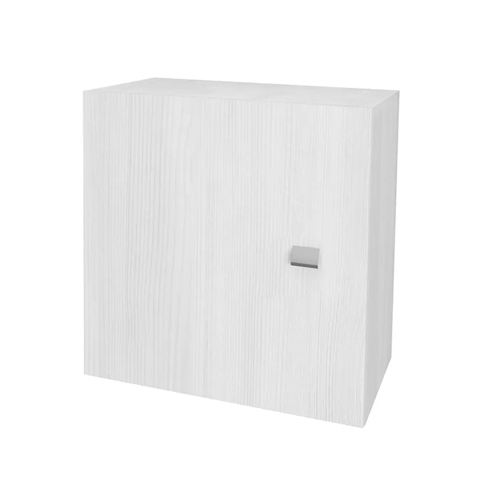 Pensile bagno 45 cm rovere bianco anta reversibile