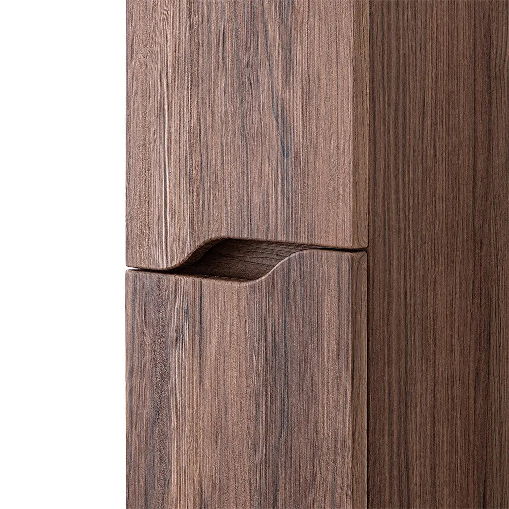 Pensile bagno sospeso 150 H noce con ripiani regolabili Maiori/Minori