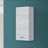 Pensile bagno sospeso 35 cm grigio con ripiano regolabile Desya