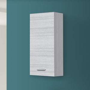 Pensile bagno sospeso 35 cm grigio con ripiano regolabile Desya