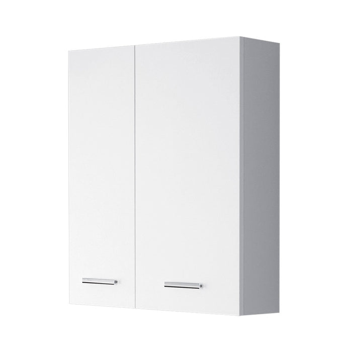 Pensile bagno sospeso 60 cm bianco con ante e ripiano interno Desya