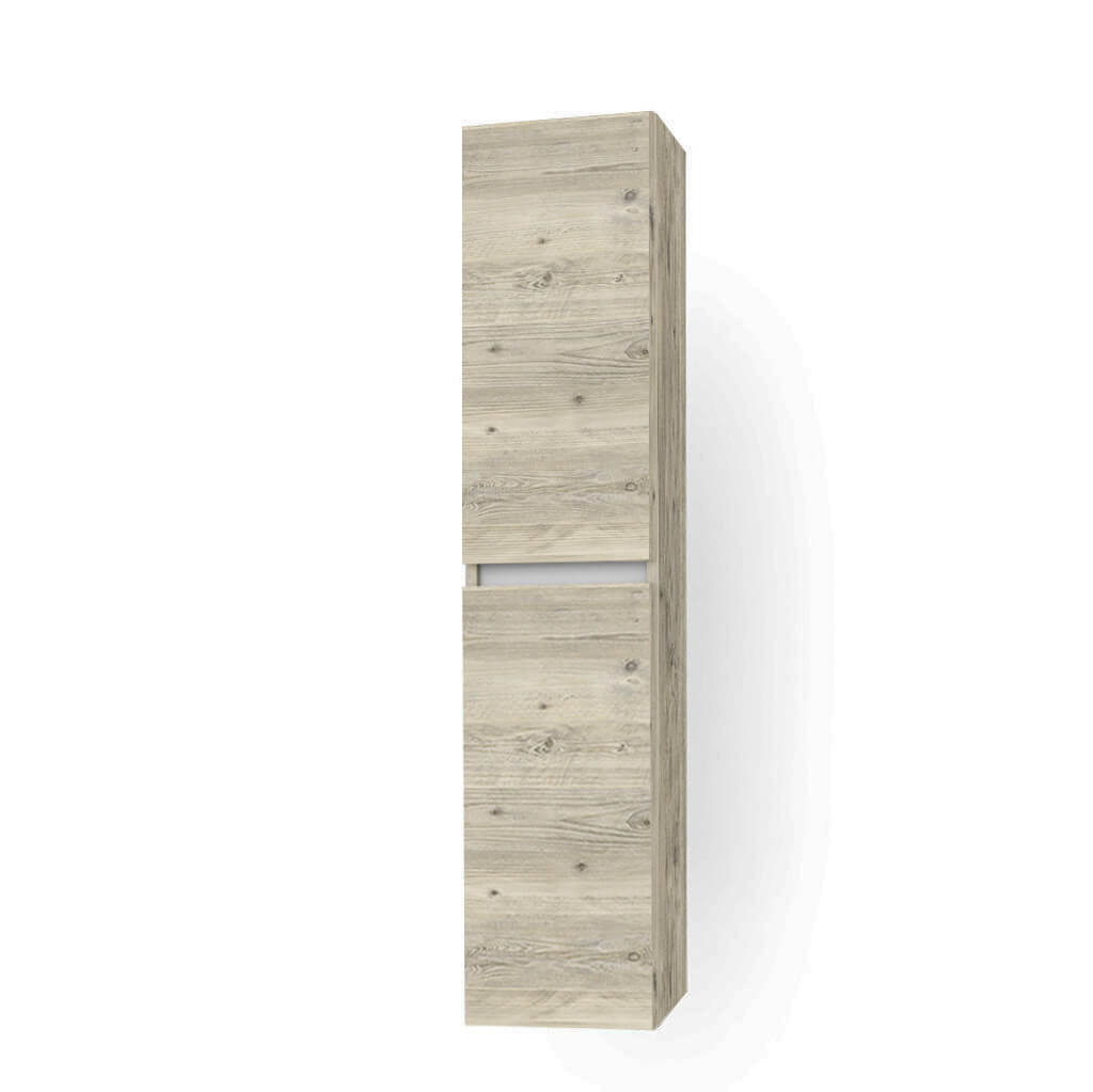 Pensile Colonna 35cm Sospesa Per Bagno Con Maniglia a Gola - Pino Artico
