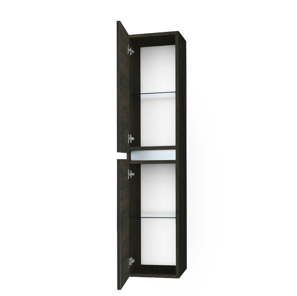 Pensile Colonna 35cm Sospesa Per Bagno Con Maniglia a Gola - Testa di Moro