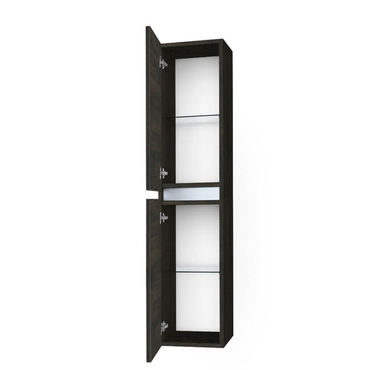 Pensile Colonna 35cm Sospesa Per Bagno Con Maniglia a Gola - Testa di Moro