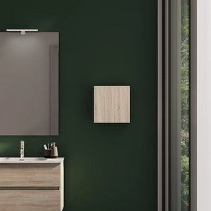 Pensile bagno sospeso 35x35 cm rovere chiaro reversibile | Yili