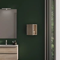 Pensile bagno sospeso 35x35 cm rovere chiaro reversibile | Yili