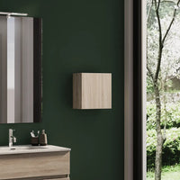 Pensile bagno sospeso 35x35 cm rovere chiaro reversibile | Yili