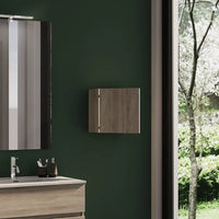 Pensile bagno sospeso 35x35 cm rovere chiaro reversibile | Yili