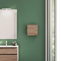 Pensile bagno sospeso 35x35 cm rovere scuro reversibile | Yili