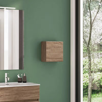 Pensile bagno sospeso 35x35 cm rovere scuro reversibile | Yili