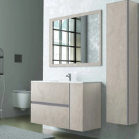 Pensile da H135 cm Effetto Pietra Beige 4 Ripiani