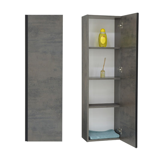 Pensile H135cm Effetto Pietra Oxid con 4 Ripiani