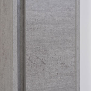 Pensile in nobilitato melaminico colore cemento 150 cm con anta soft-close