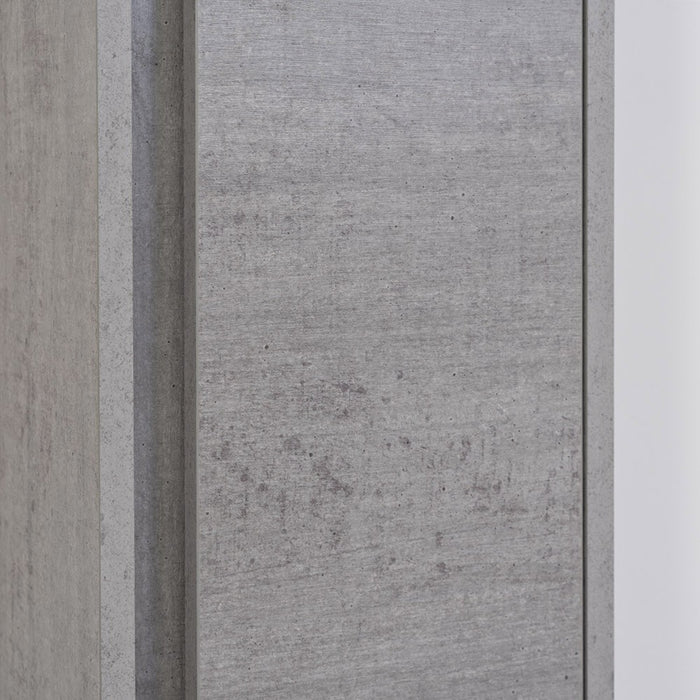 Pensile in nobilitato melaminico colore cemento 150 cm con anta soft-close