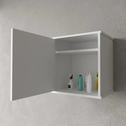 Pensile sospeso 45x34 cm in PVC con ripiano e fissaggi inclusi Kandy