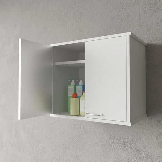 Pensile sospeso 60x34 cm in PVC con ripiano e fissaggi inclusi Kandy