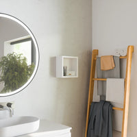 Pensile bagno sospeso a giorno 25x25cm color bianco opaco | Ardenne