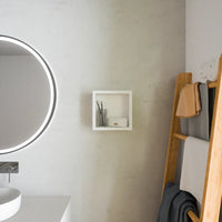 Pensile bagno sospeso a giorno 25x25cm color bianco opaco | Ardenne