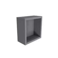 Pensile bagno sospeso a giorno 25x25cm color grigio opaco | Ardenne