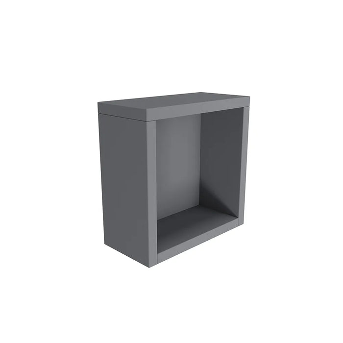 Pensile bagno sospeso a giorno 25x25cm color grigio opaco | Ardenne