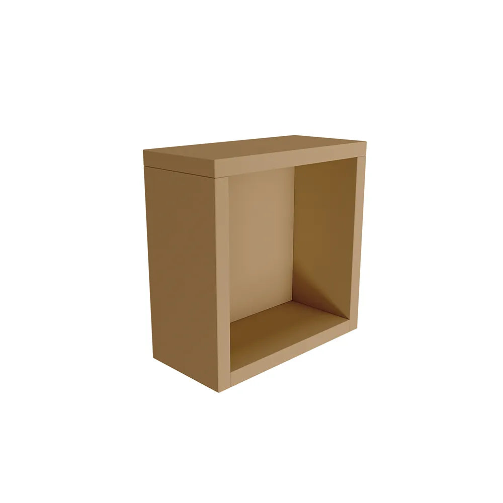 Pensile bagno sospeso a giorno 25x25cm color sabbia opaco | Ardenne