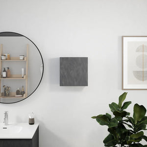 Pensile bagno sospeso con anta 33x36 cm effetto cemento scuro | Yili