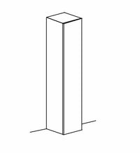 Colonna stretta a terra, Gesso, Made in Italy, ZLCINFNPENEW75